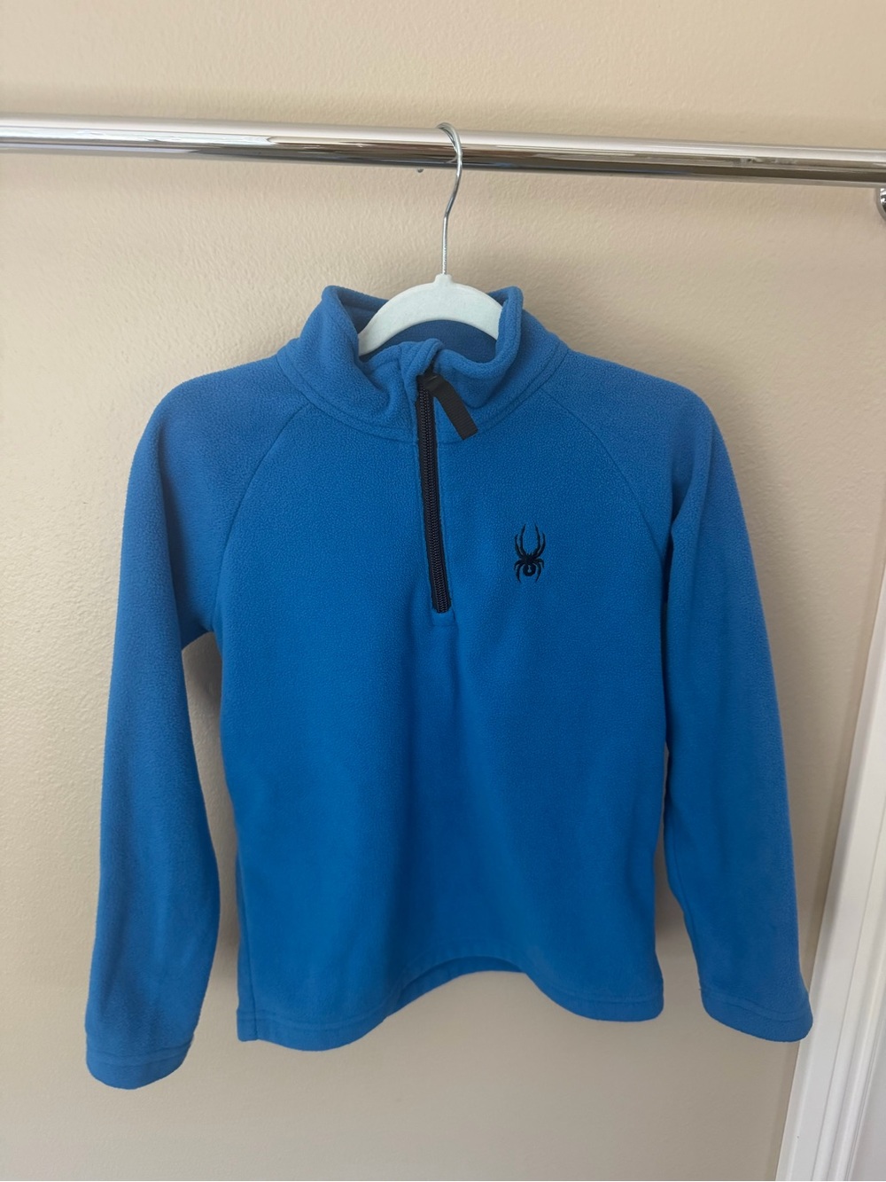 Spyder Kids Blue Quarter-Zip Fleece Pullover